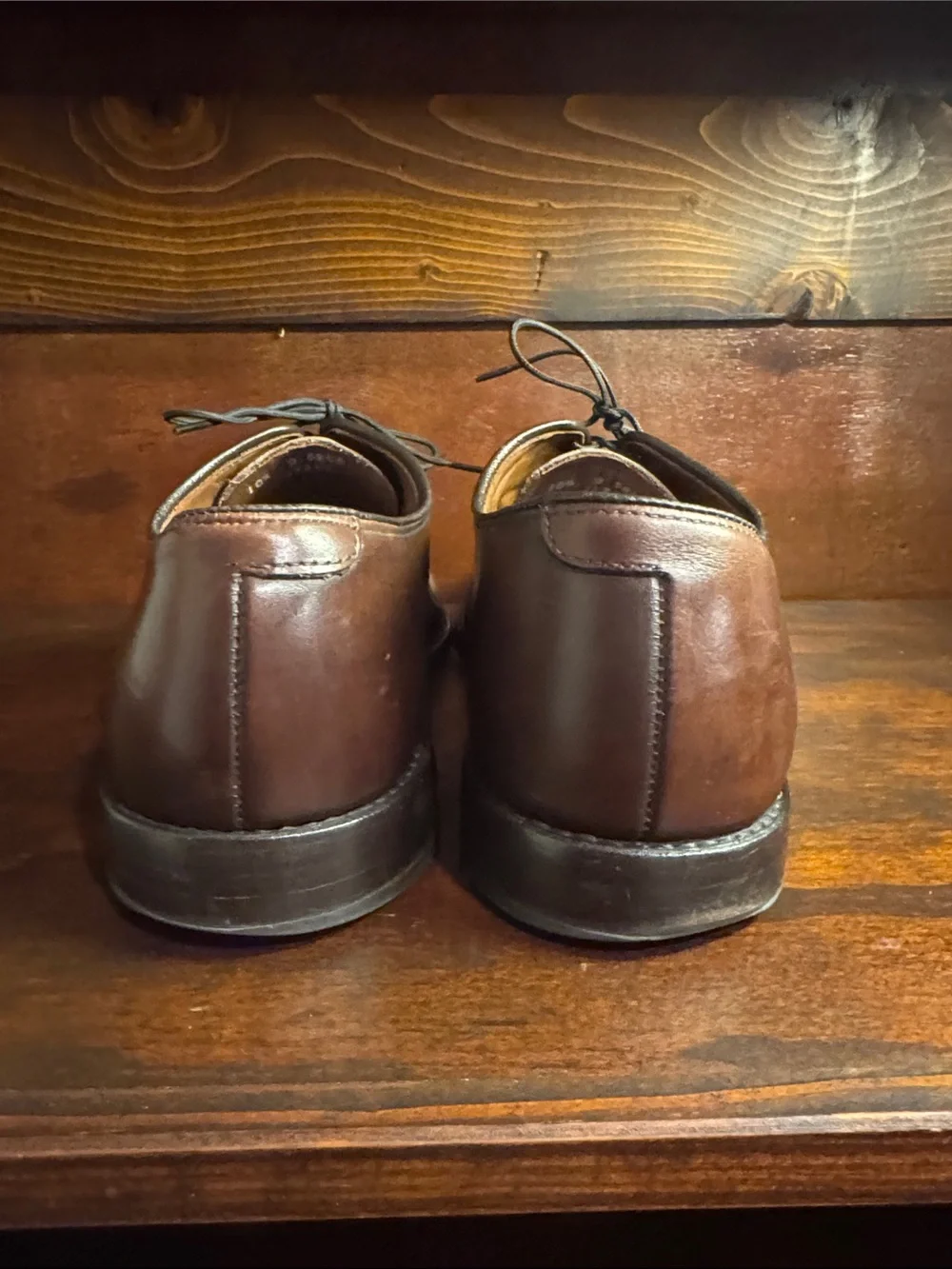 Allen Edmonds Park Ave Leather Oxford Dress Shoes - Brown 10.5D